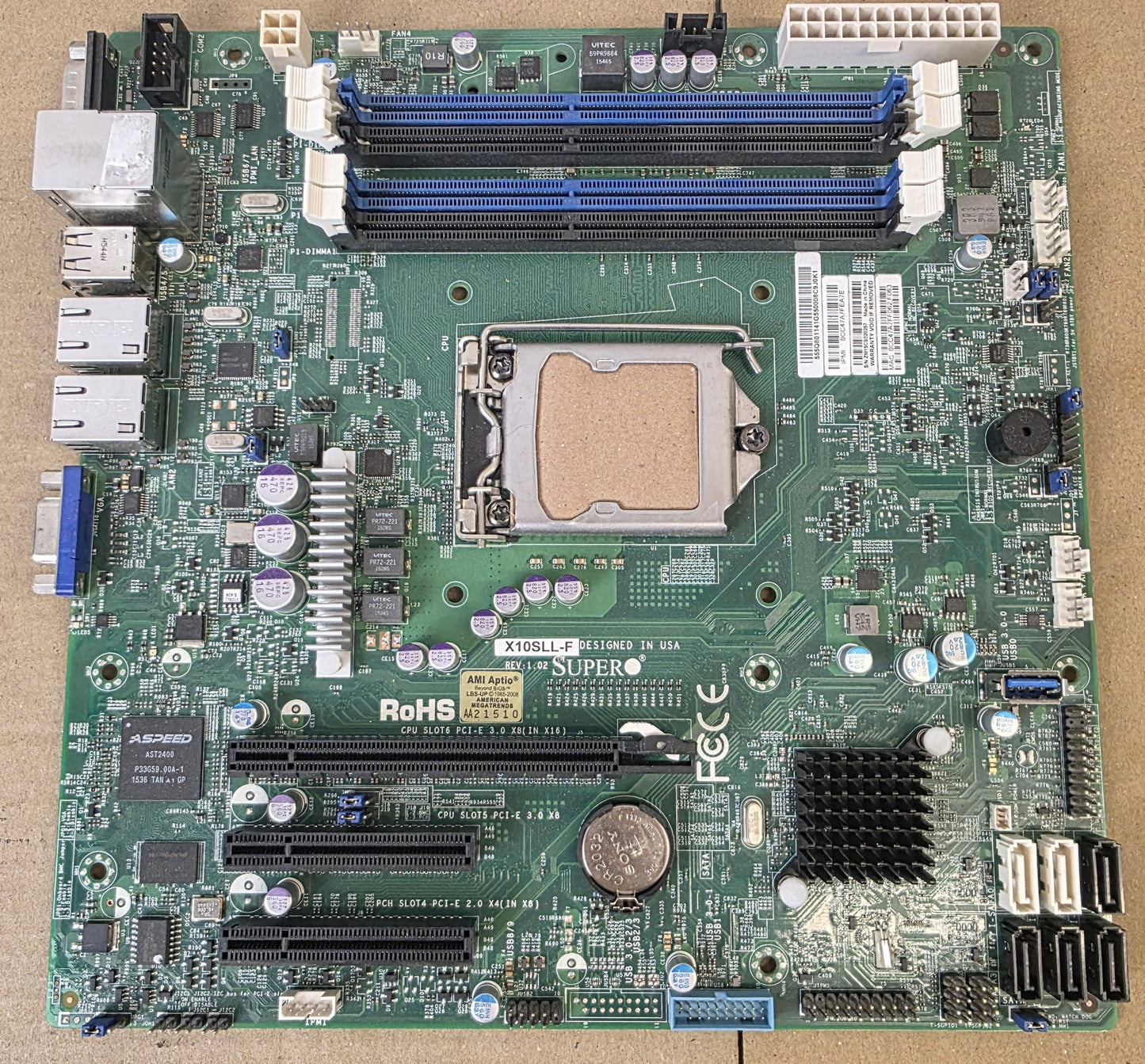 Super Supermicro X10SLL-F Micro ATX Motherboard LGA 1150