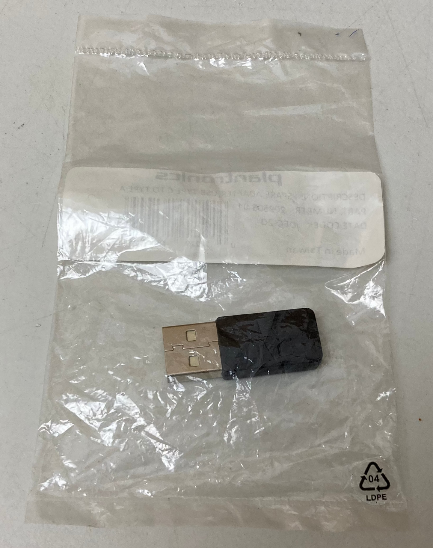 5x Plantronics 209506-01 Spare adapter USB-C to USB-A Brand new