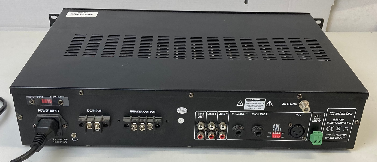 ADASTRA RM120 Mixer Amplifier