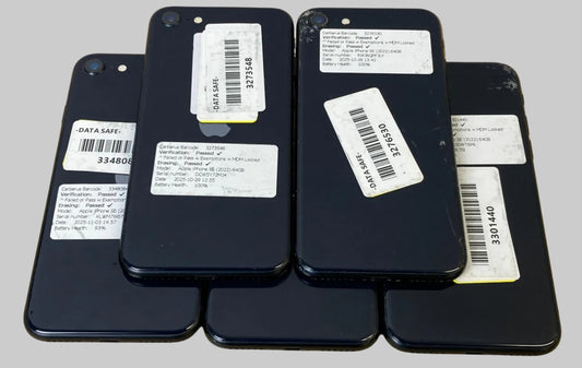 Apple iPhone SE (3rd Generation, 2022), 64GB, Black, Unlocked, Cracked