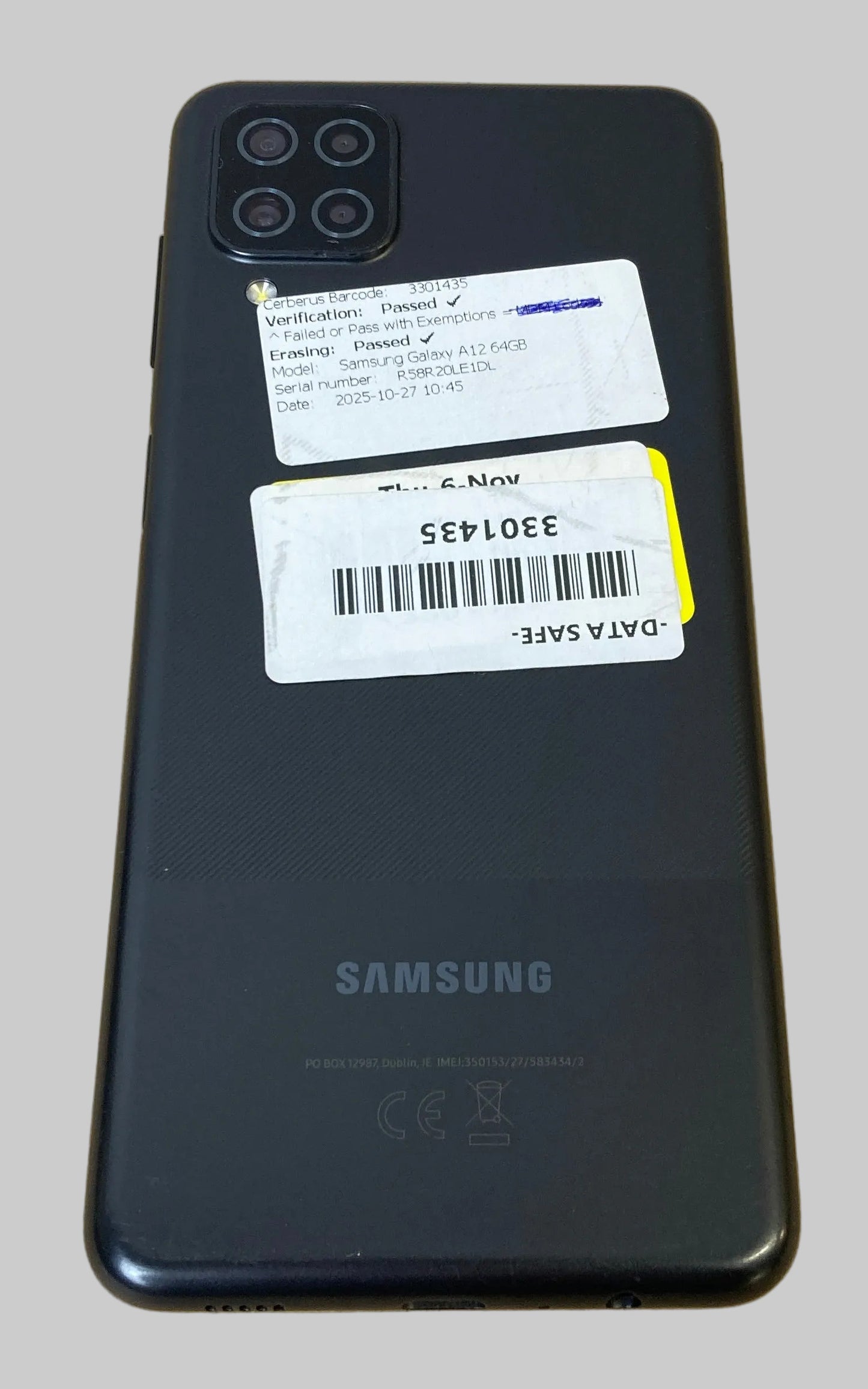 Samsung Galaxy A12, 64GB, Dual Sim, Unlocked, Cracked