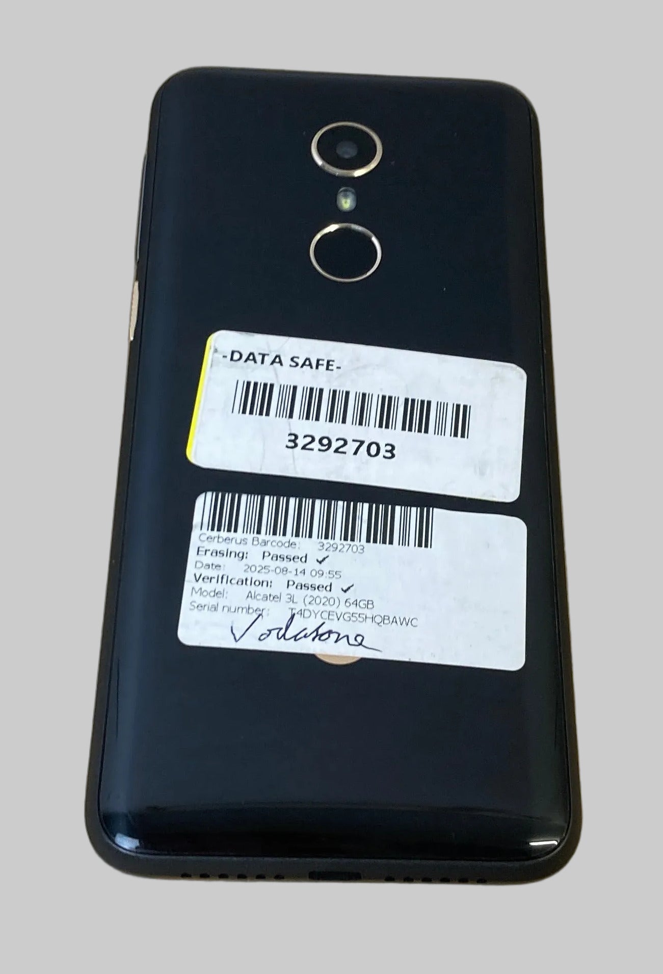 Alcatel 3L Android Smartphone, 64GB, Vodafone Locked