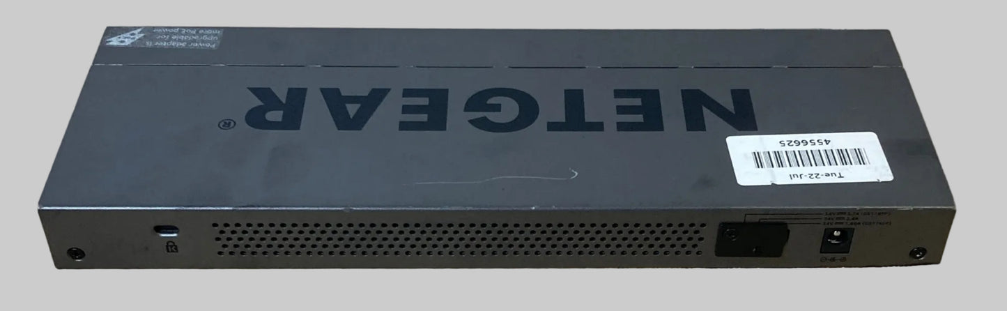 NETGEAR GS116LP Network Switch PoE Switch 16 Port RJ-45 Unmanaged