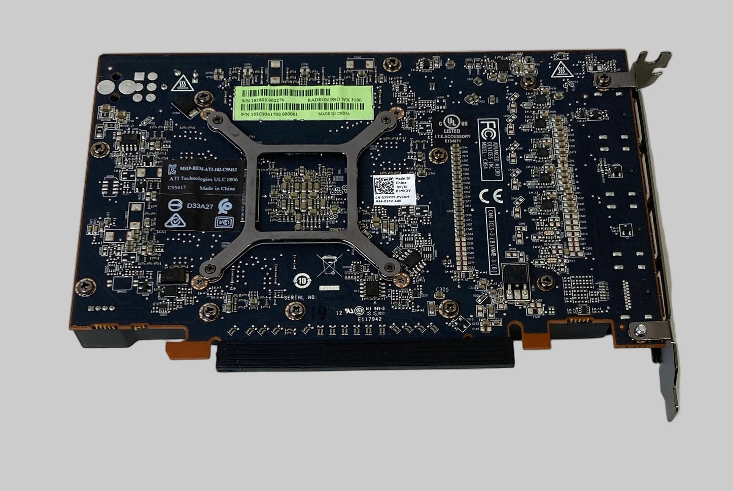 AMD Radeon Pro WX5100 Graphics Card 8GB GDDR5 4x Display Port DP Workstation GPU