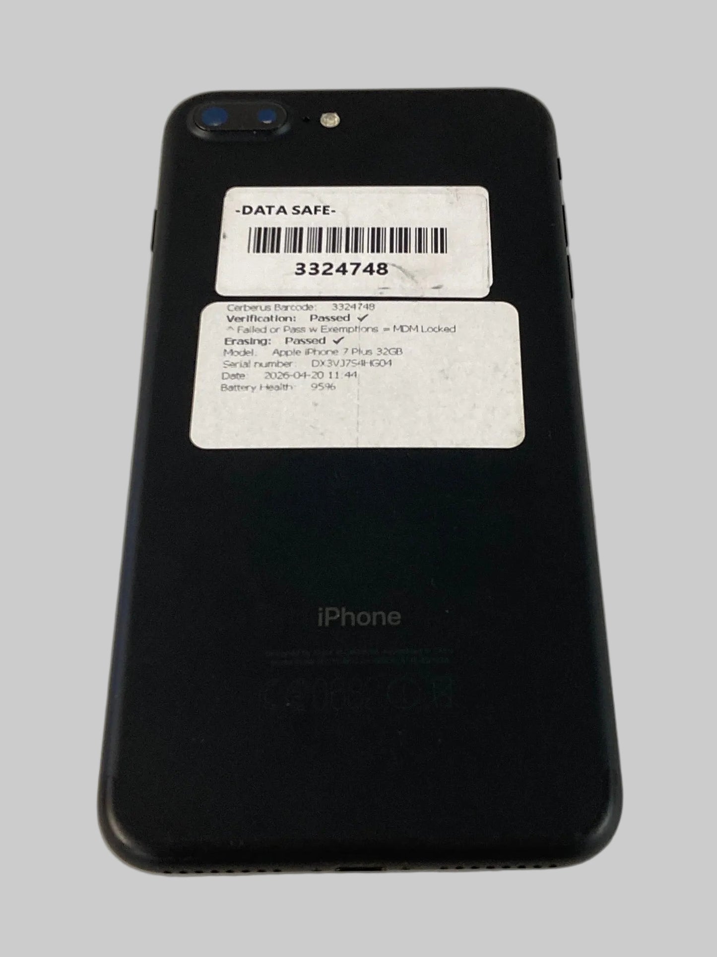 Apple iPhone 7 Plus Smartphone 32GB Black Mobile Phone IOS