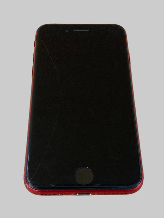 Apple iPhone SE (2nd Generation, 2020), 64GB, Red, Unlocked, Cracked
