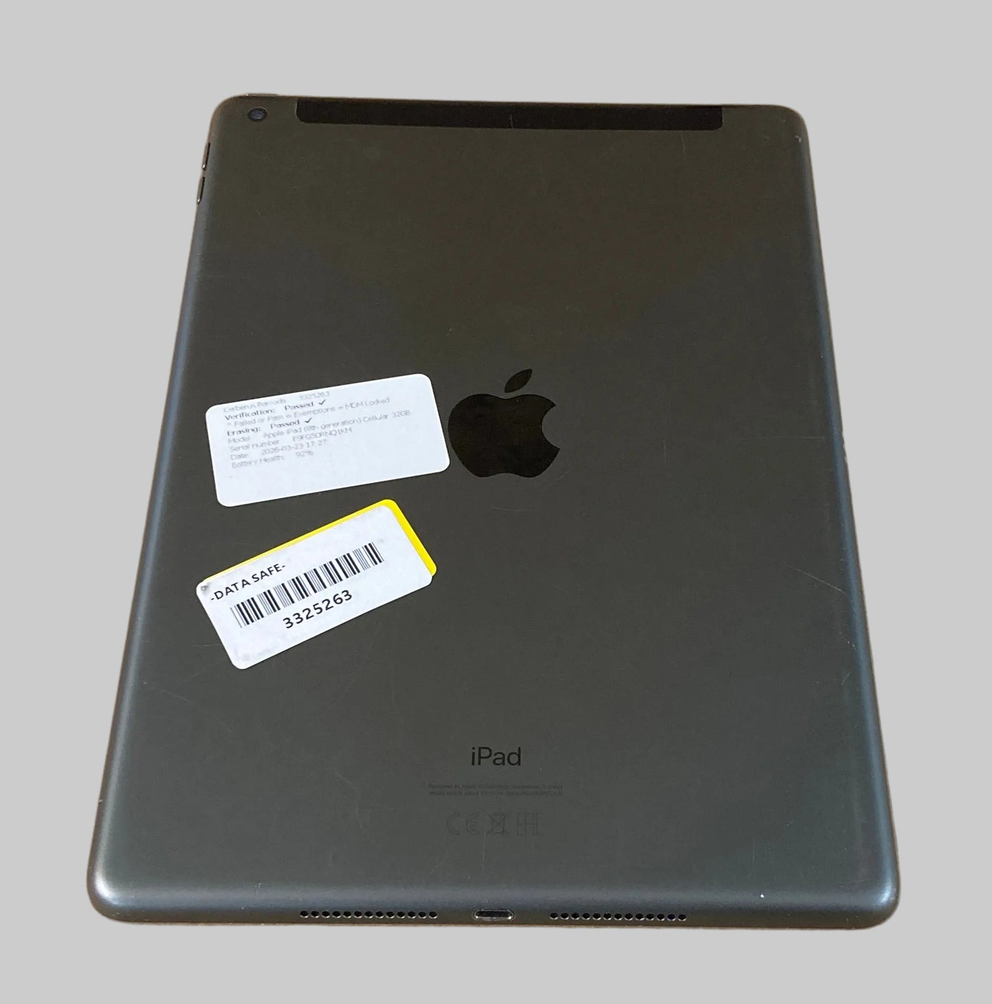 Apple iPad 8th Generation 10.2" Wifi/4G 32GB Grey