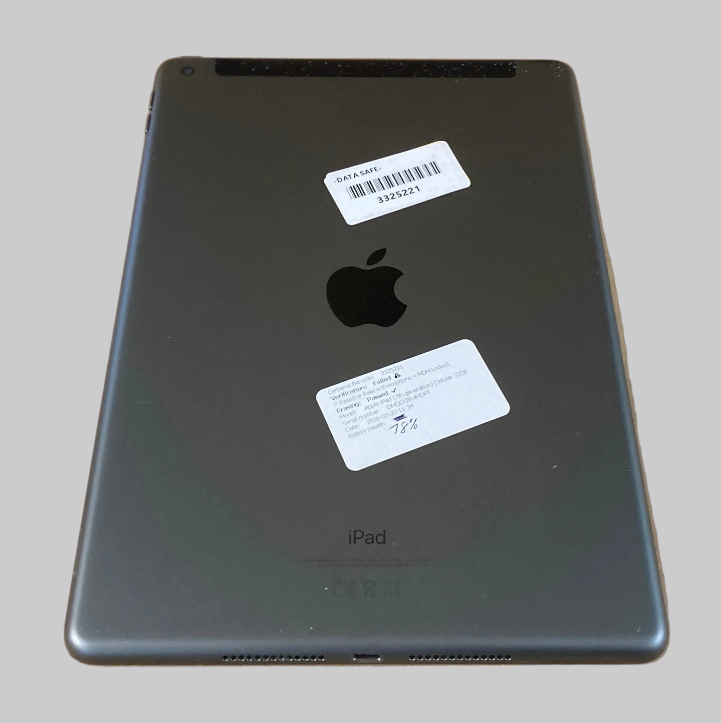 Apple iPad 7th Generation 10.2" Wifi/4G 32GB Grey