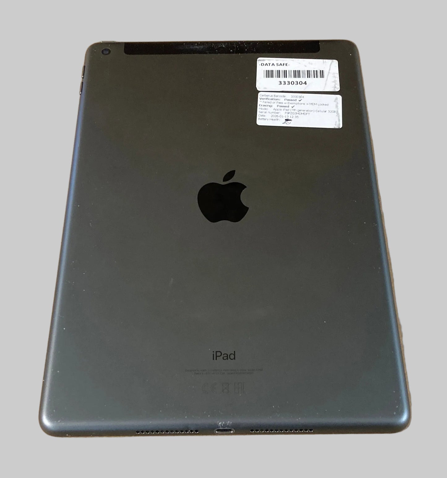 Apple iPad 7th Generation 10.2" Wifi/4G 32GB Grey