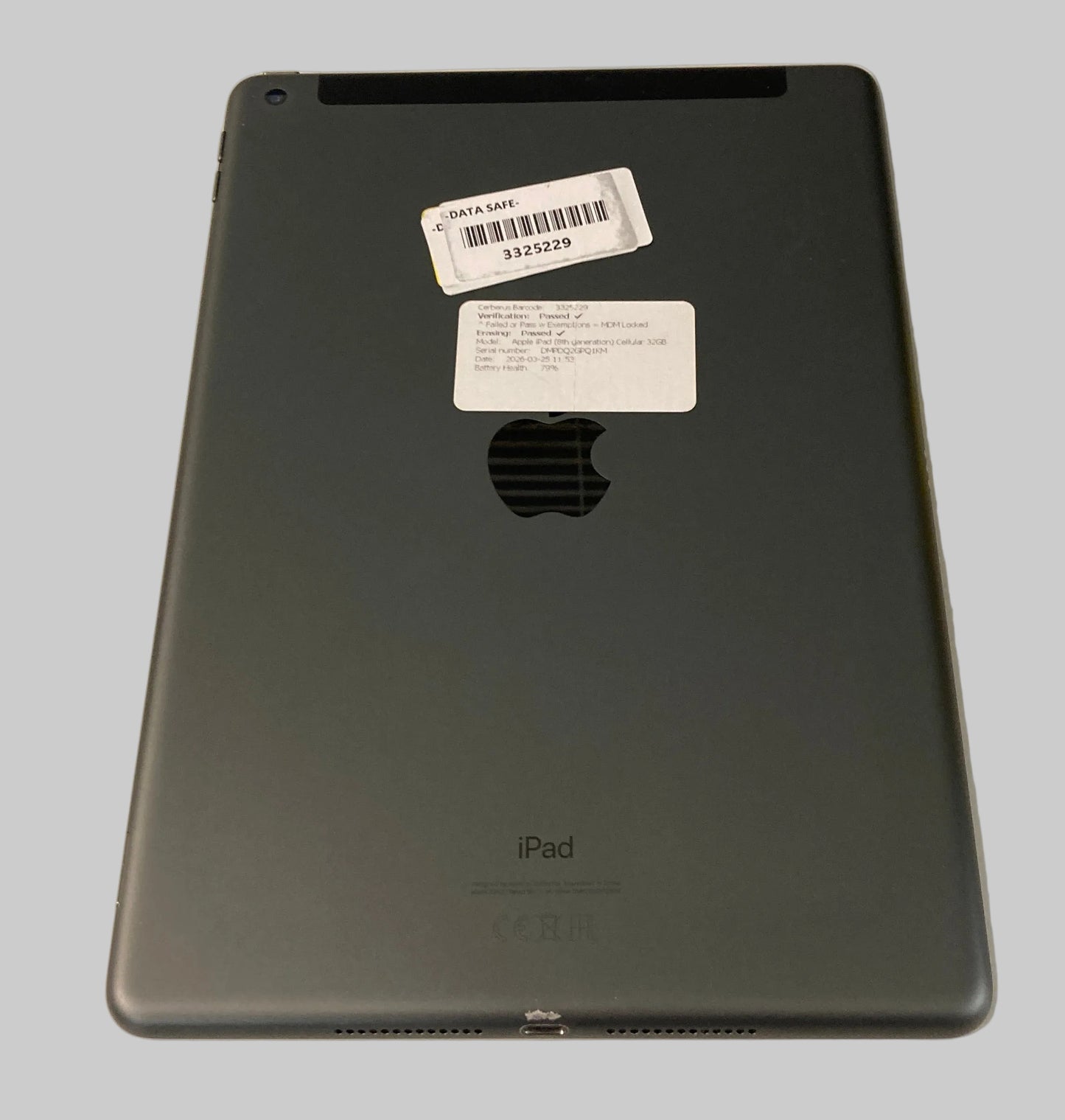 Apple iPad 8th Generation 10.2" Wifi/4G 32GB Grey