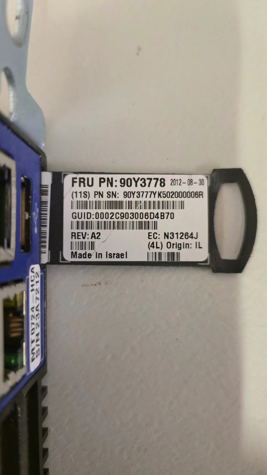 Mellanox MLNX-OS 36 Port QSFP Infiniband Managed Switch SX6036 0724-HCA