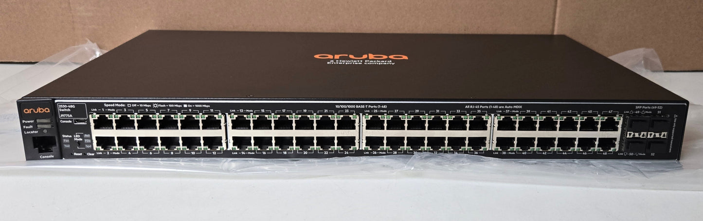 HP Aruba J9775A 2530-48G 48-Port Gigabit Switch J9775-60201 Managed Layer 2
