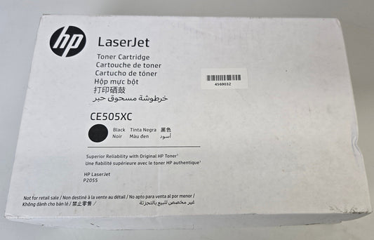 Genuine HP CE505XC LaserJet Print Toner Cartridge Black for P2055 High Yield