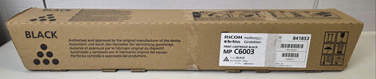 Ricoh MP C6003 Toner Print Cartridge Black 841853 Open Box