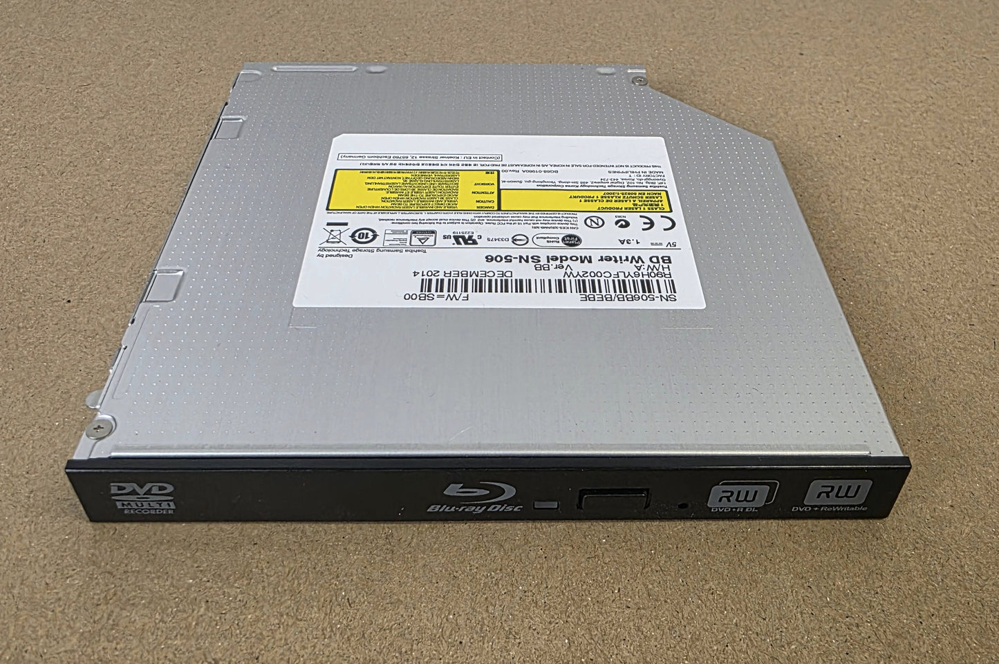 Toshiba Samsung SN-506 Bluray Writer Slim SATA Optical Drive SN-506BB/BEBE