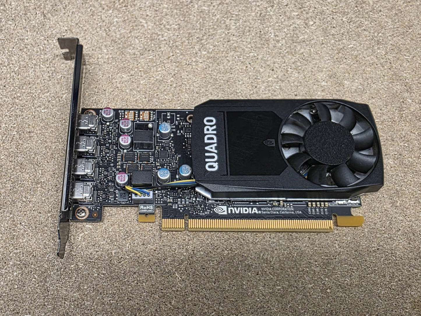 Nvidia Quadro P620 2GB GDDR5 4 x mini DP Graphics Card Quad Monitor