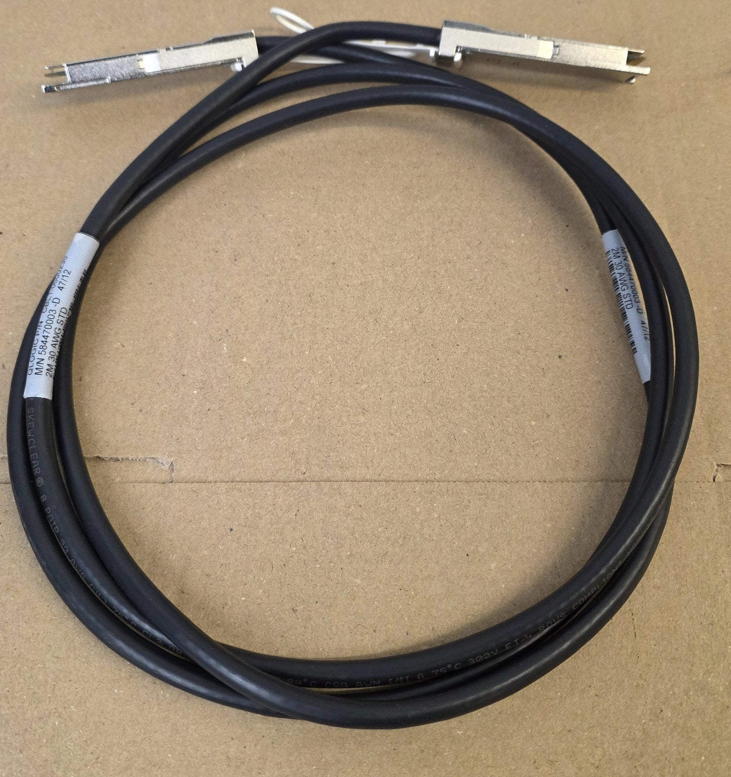 QLOGIC CBL1-0600230 2M Cable Cop 30 AWG STD QSFP to QSFP Passive