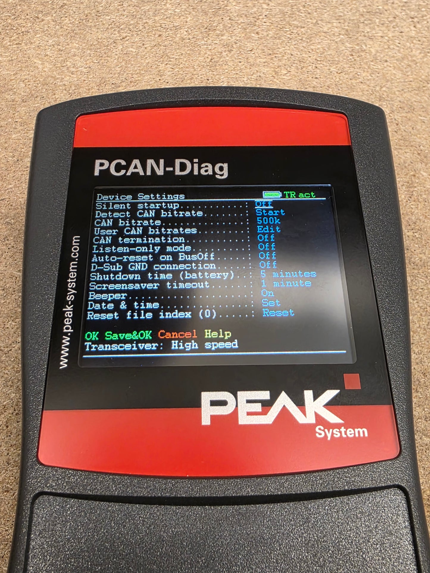 Peak PCAN-Diag 2 Handheld CAN Bus Diagnostics Unit