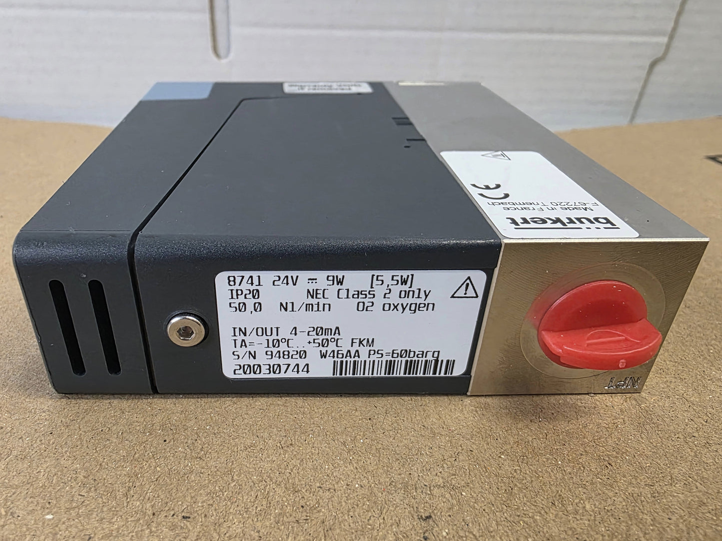 Bürkert Mass Flow Controller Type 8741 Burkert