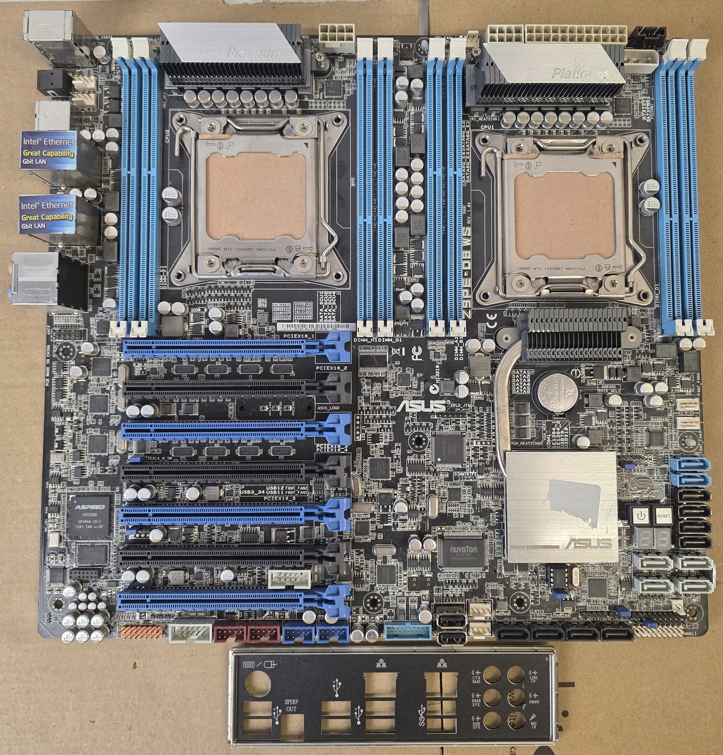 ASUS Z9PE-D8 WS LGA 2011 For Dual Intel XeonDDR3 ECC Motherboard