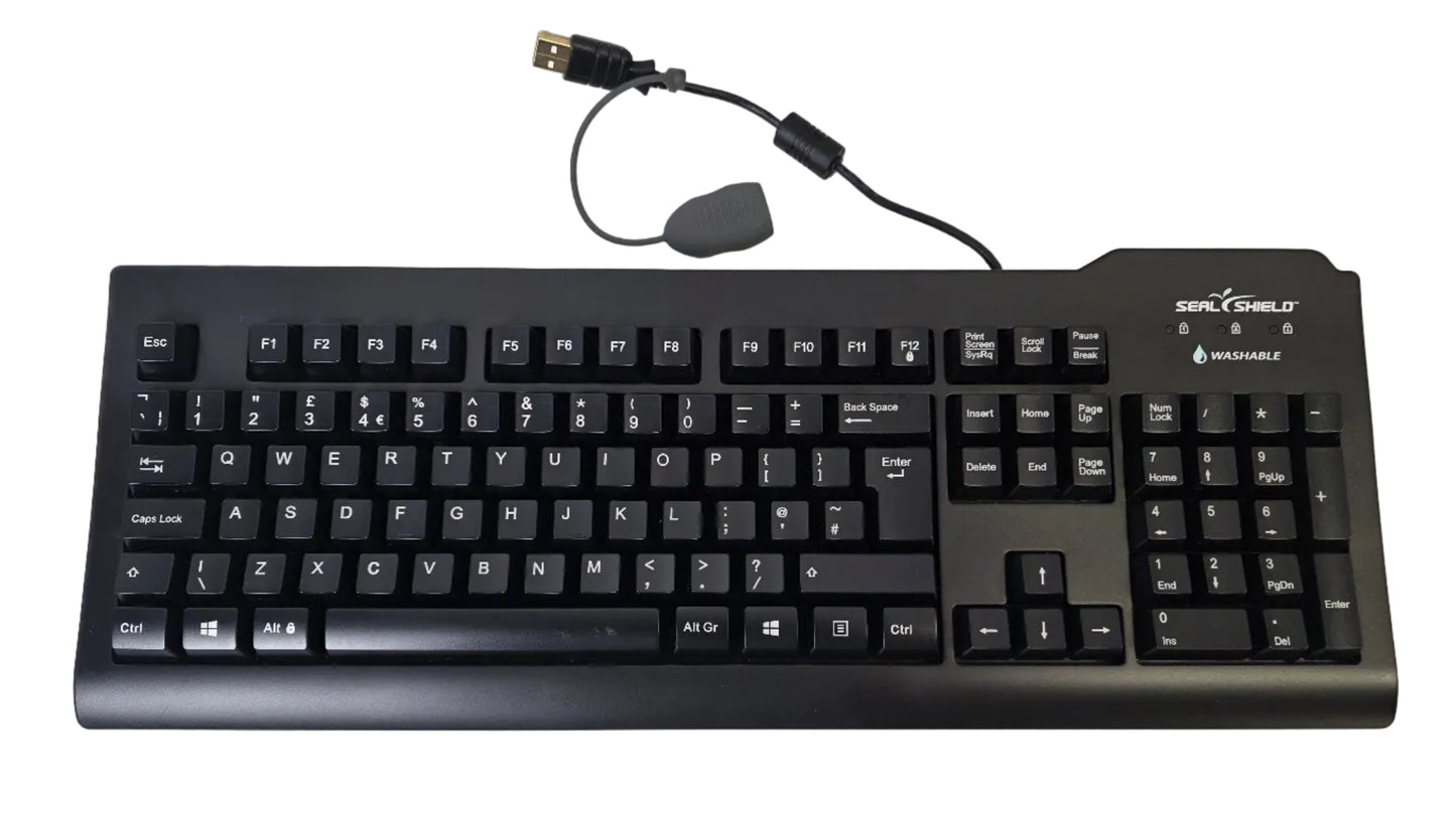 Seal Shield Keyboard Medical Antimicrobial Washable USB Keyboard