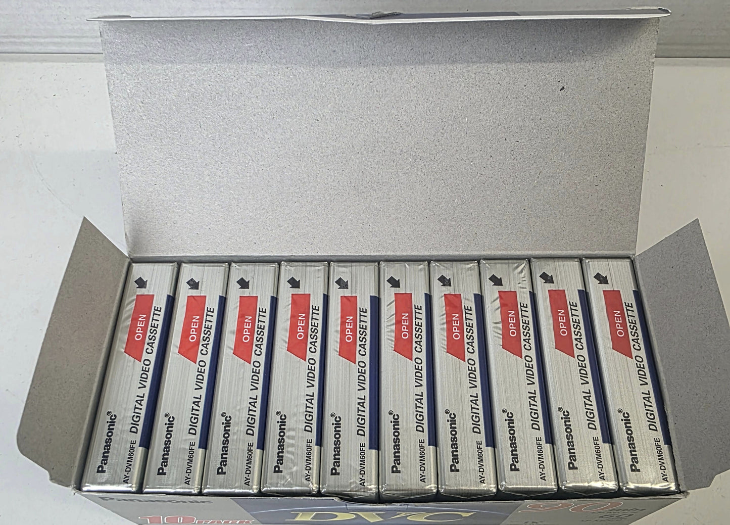 Panasonic 60/90min Mini DV Digital Video Cassette DVC Box of 10