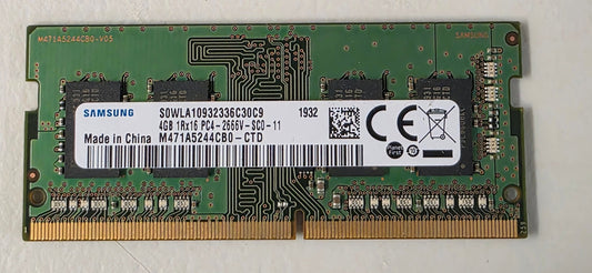 Samsung 4GB DDR4 2666MHz SODIMM Laptop RAM 1Rx16 PC4-2666V