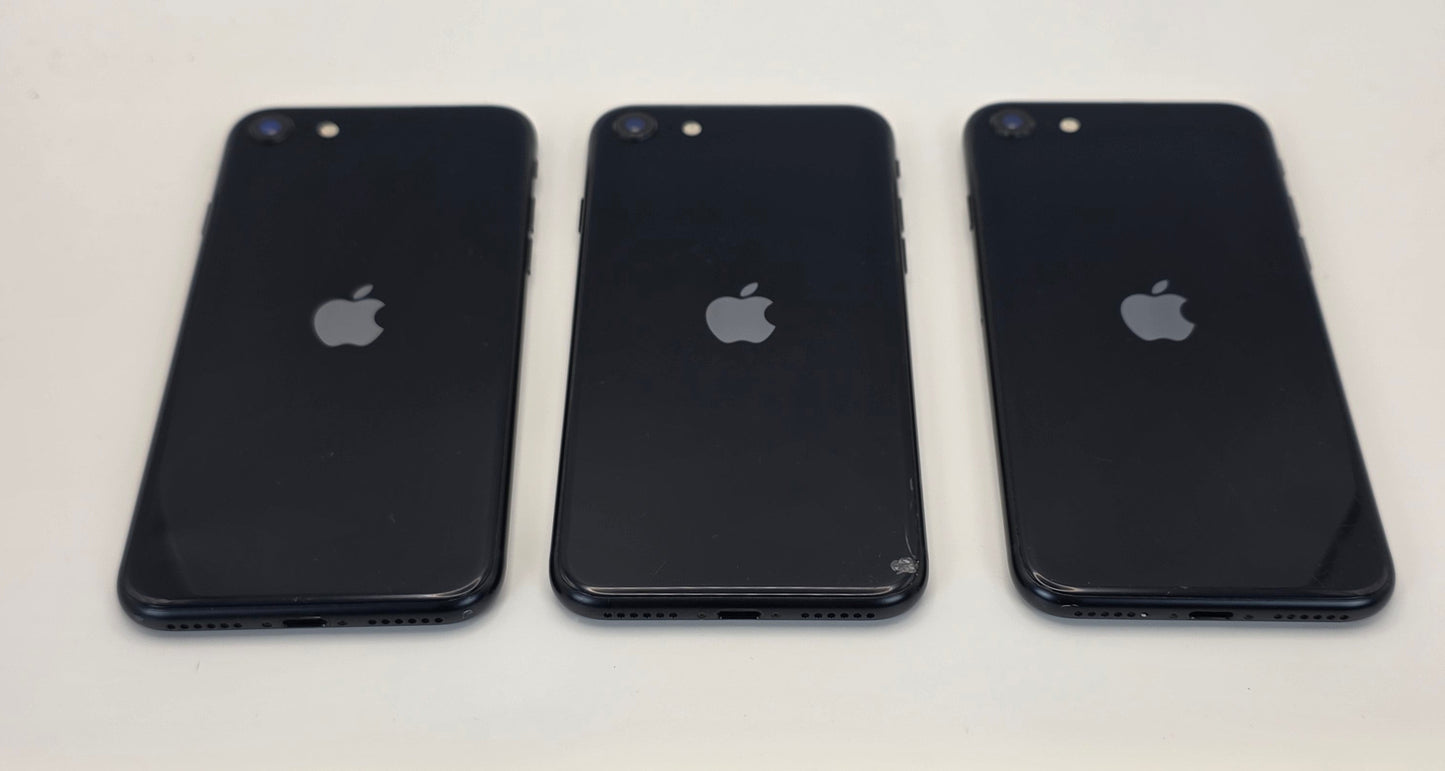 Apple iPhone SE 3rd Generation 2022 64GB Black Unlocked D Grade Cracked