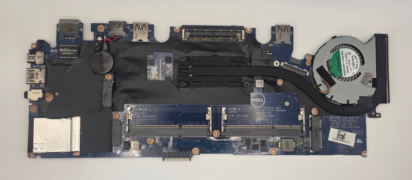 Dell Latitude 7250 Motherboard i5 5300U LA-A971P
