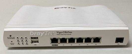 DrayTek VIGOR2865AX VDSL2 Security Firewall Router White