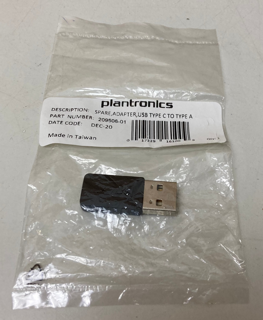 5x Plantronics 209506-01 Spare adapter USB-C to USB-A Brand new