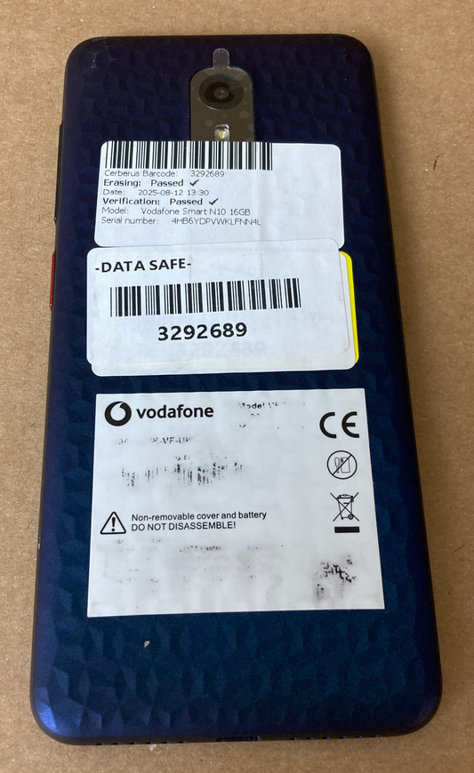 Vodafone Smart N10 16GB Android Smartphone Blue Borealls