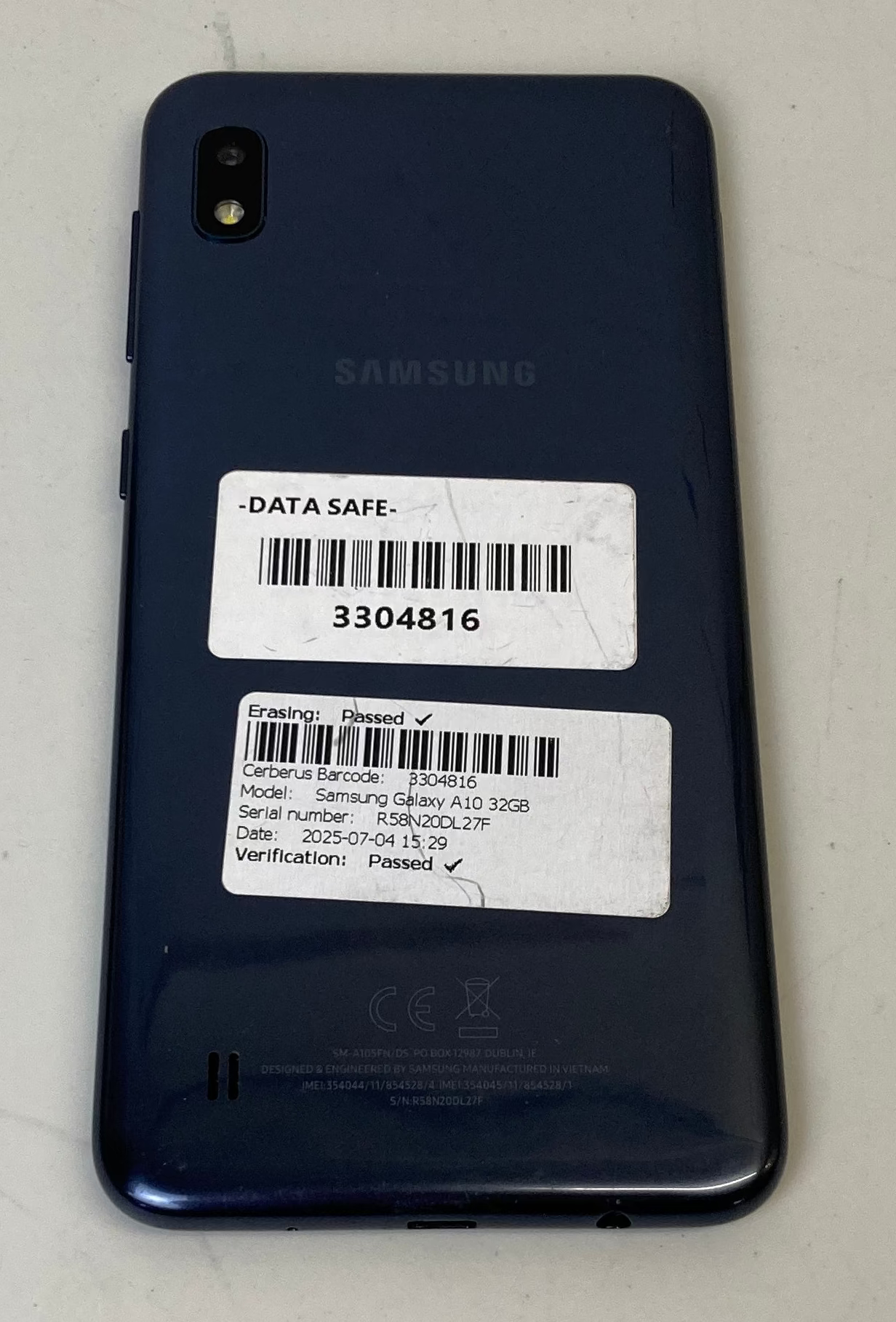 Samsung Galaxy A10 Blue Dual Sim 32GB 2GB RAM 6.2" Android Smartphone