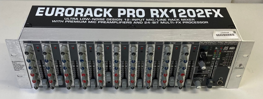 Behringer Eurorack Pro RX1202FX 12-Input Rack-Mount Mic/Line Mixer