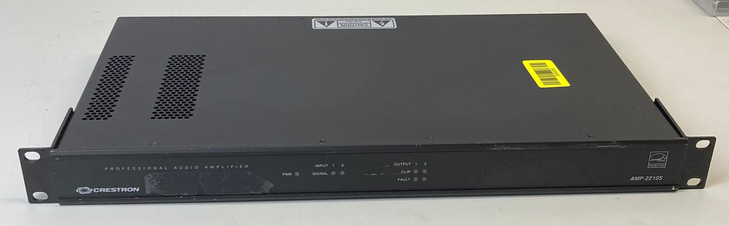 Crestron AMP-2210S 2-channel 2x 210w Commercial Power Amplifier Rackmount