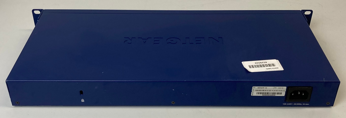 NETGEAR ProSAFE GS724TPv2 24-Port Gigabit Ethernet PoE+ Smart Switch