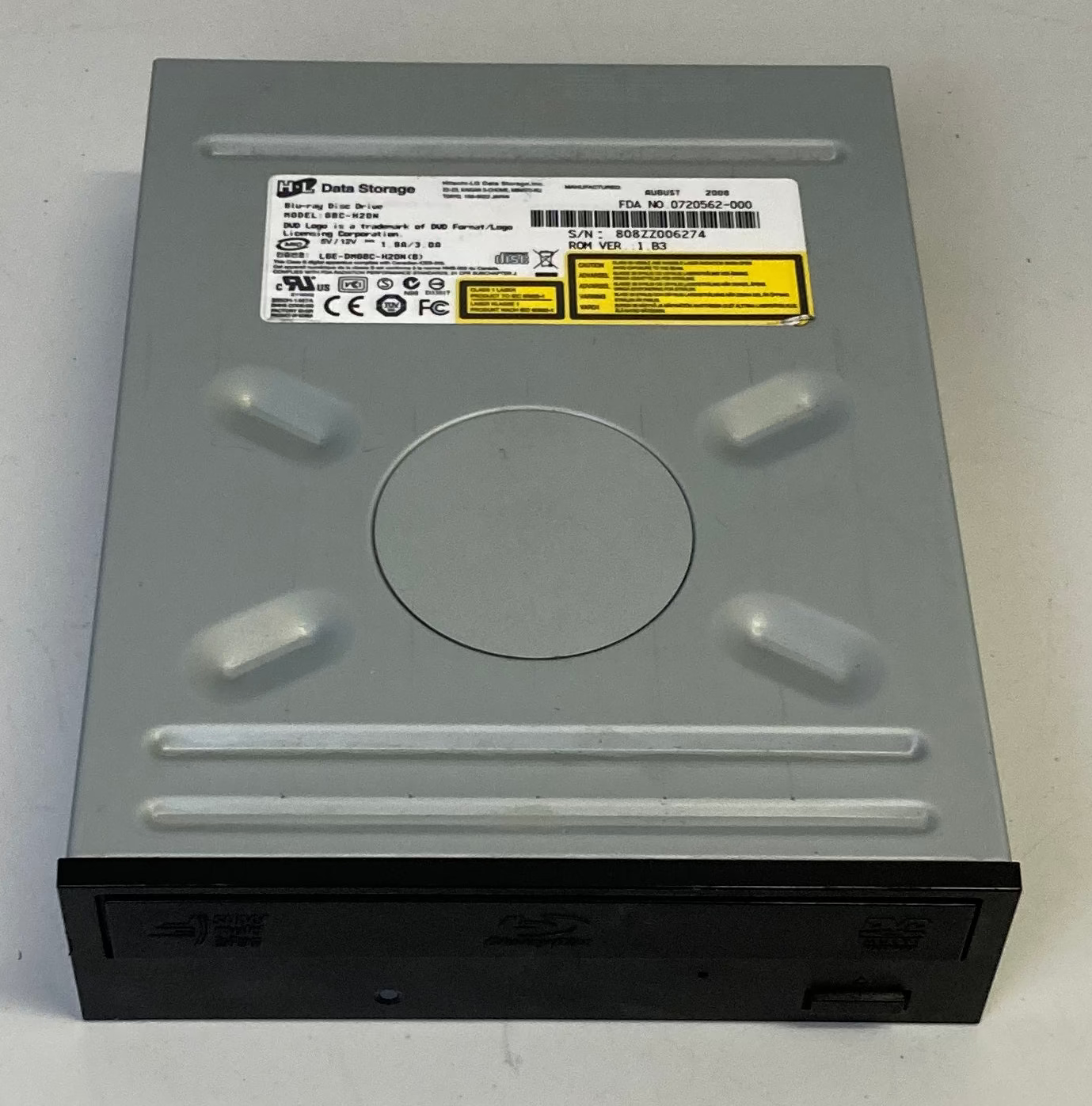 Hitachi-LG Blu-ray Player Reader & DVDRW+- ROM Optical Disk Drive GBC-H20N