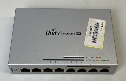 Ubiquiti Networks Us-8-60w UniFi Ethernet Switch 8 Port Poe 60w US860W