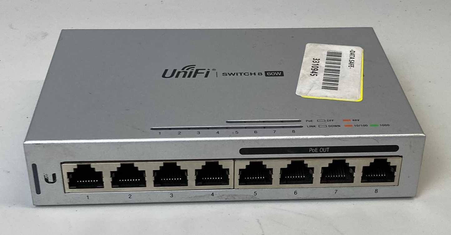 Ubiquiti Networks Us-8-60w UniFi Ethernet Switch 8 Port Poe 60w US860W