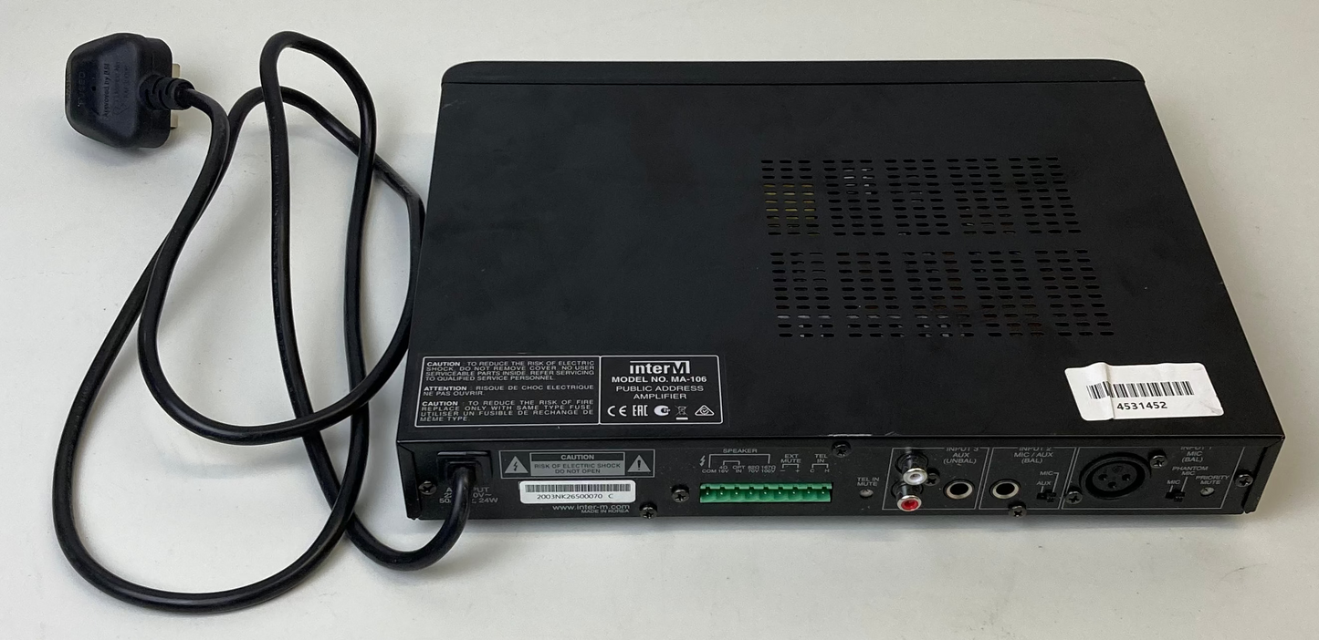 InterM MA-106 Public Address Desktop Amplifier