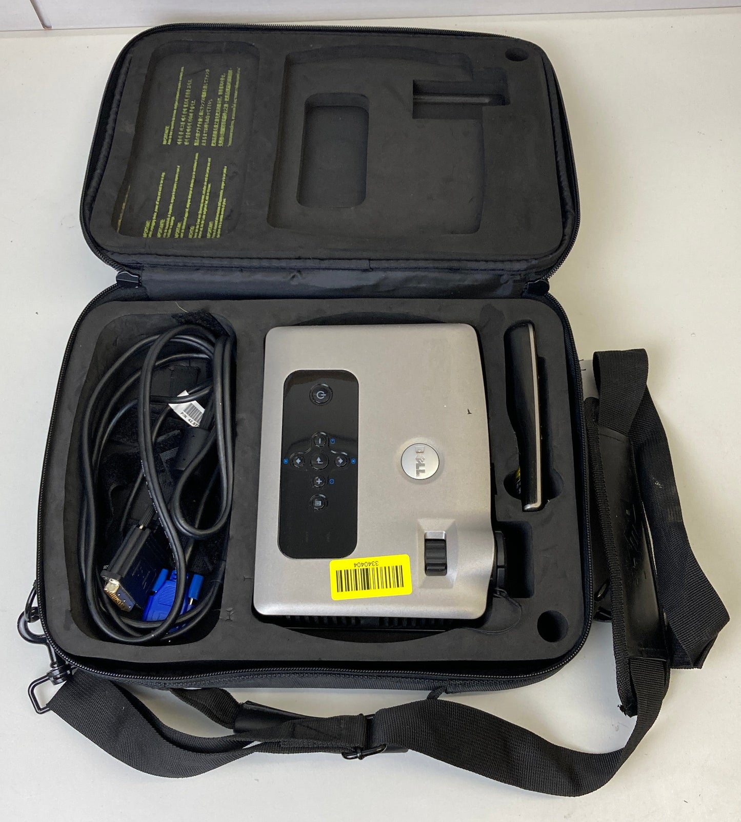 Dell DLP 3400MP Front Projector 1024x768 XGA with Cables, Case, and Remote