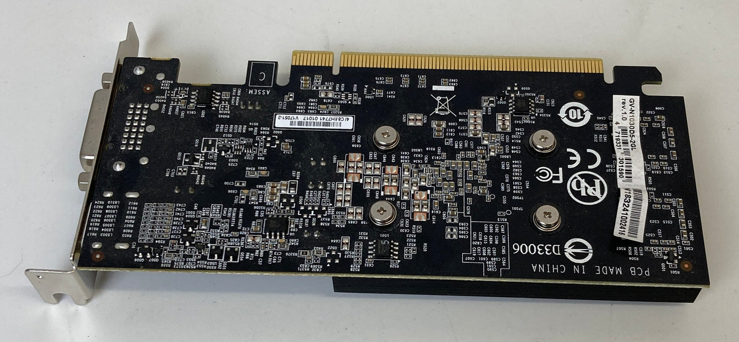 Gigabyte GeForce GT 1030 2GB GDDR5 Low Profile Graphics Card
