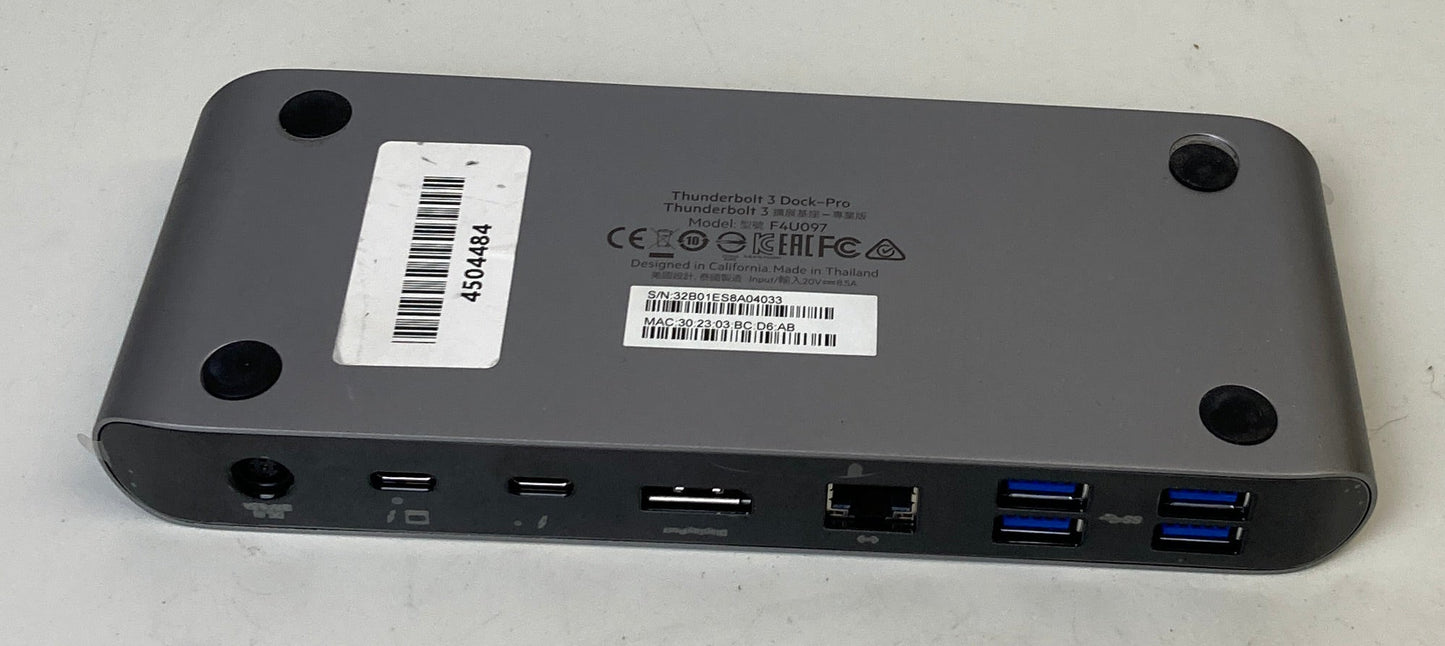 Belkin Thunderbolt 3 Dock Pro Docking Station F4U097