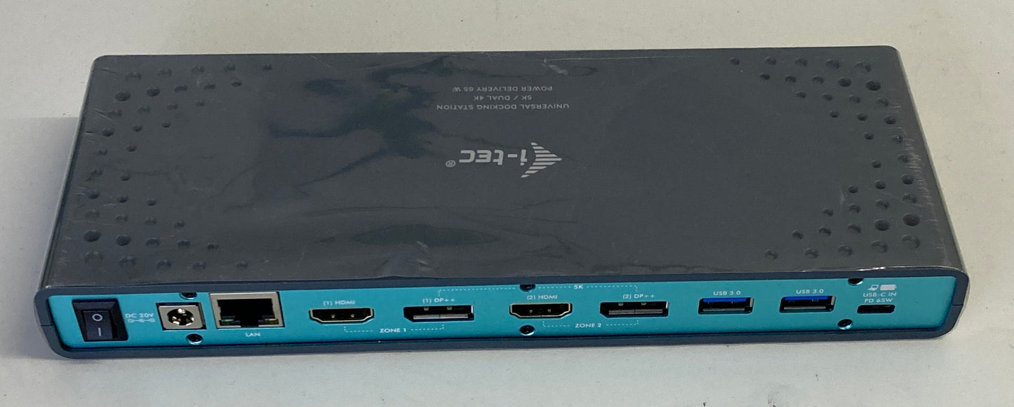 i-tec Windows/MacOS USB-C/Thunderbolt 3/USB3 Dual Display Docking Station PD