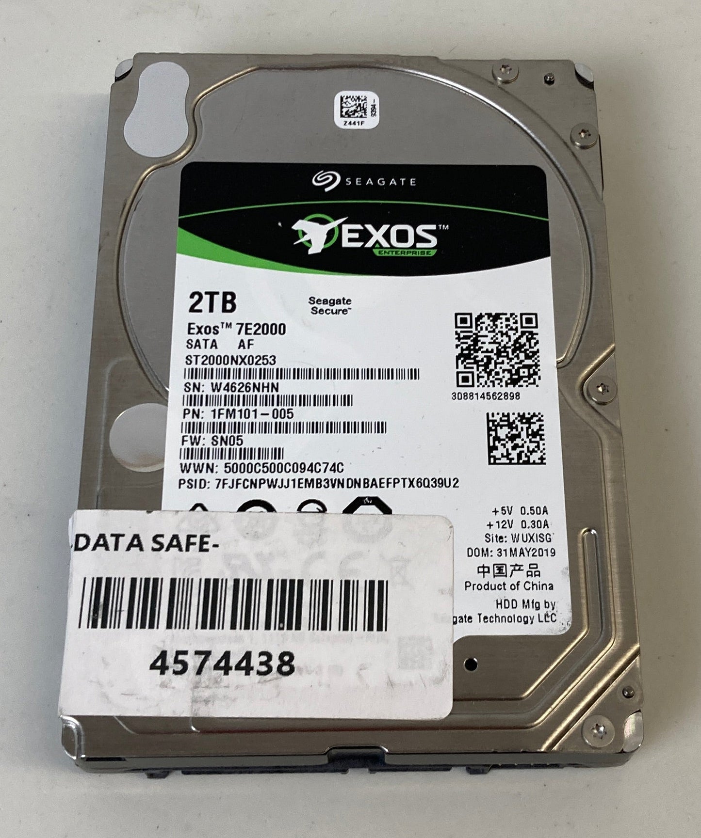 SEAGATE EXOS 7E2 ST2000NX0253 2TB 72000RPM SATA III 2.5" inch