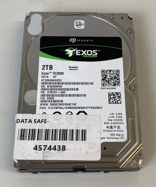 SEAGATE EXOS 7E2 ST2000NX0253 2TB 72000RPM SATA III 2.5" inch