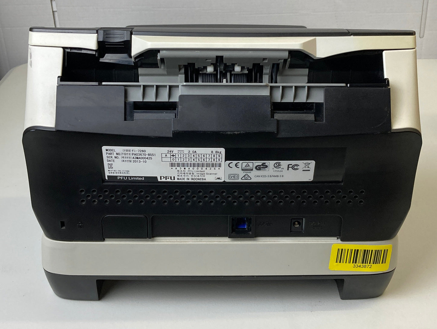 Fujitsu Fi-7260 Document Scanner - High speed duplex USB A4