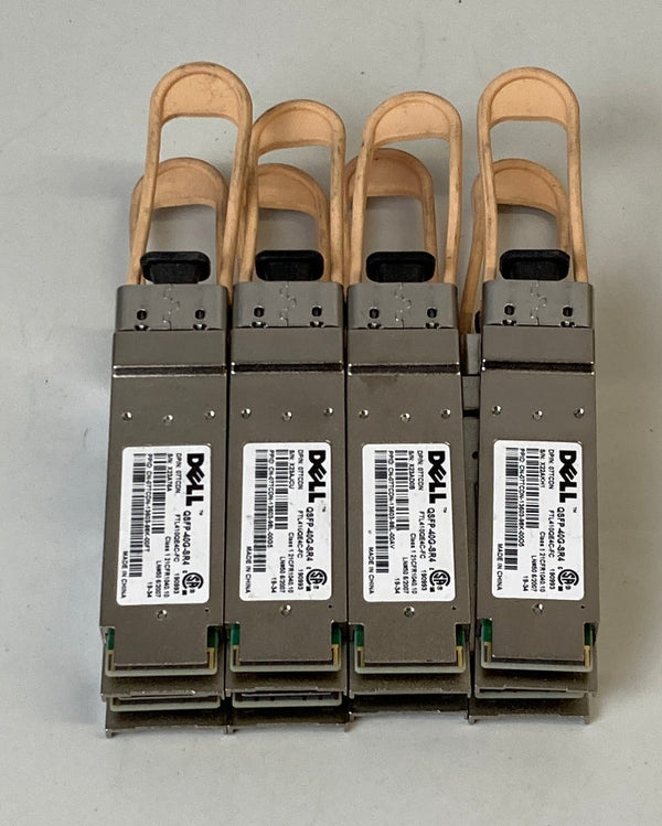 8x Dell Networking Transceiver, 40GbE QSFP+ SR4 Optics, MPO, 850nm Wavelength