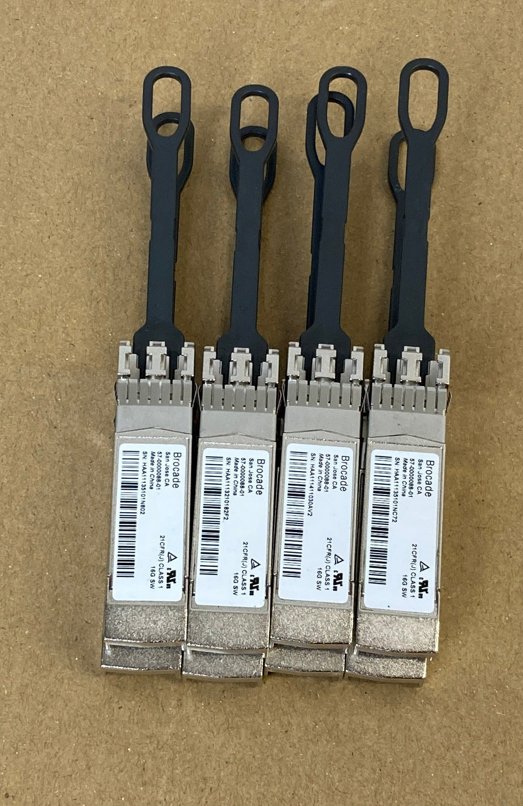 8x Brocade 57-0000088-01 16G SW SFP+ Transceiver Module