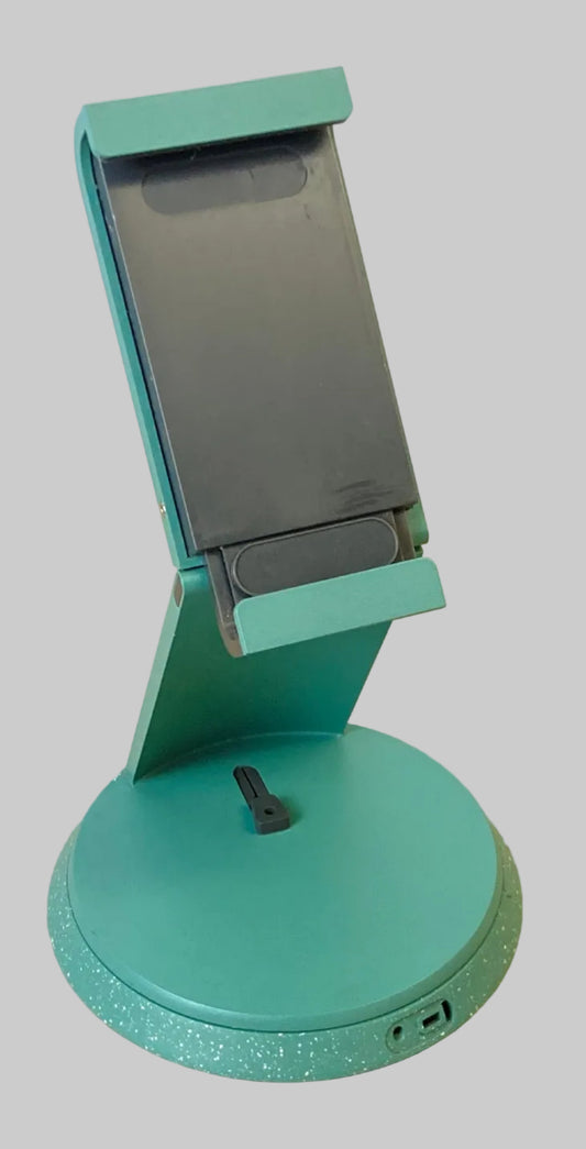 BouncePad Secure Tablet & iPad POS Stand Eddy Green W/ White Speckle Tilting